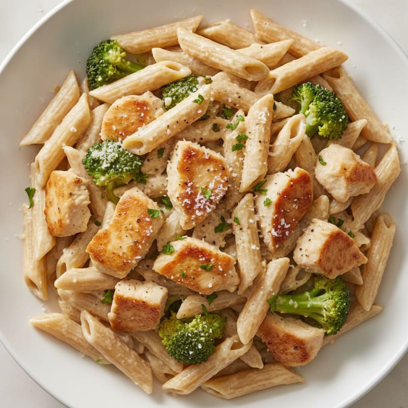 Garlic Parmesan Chicken Alfredo Pasta