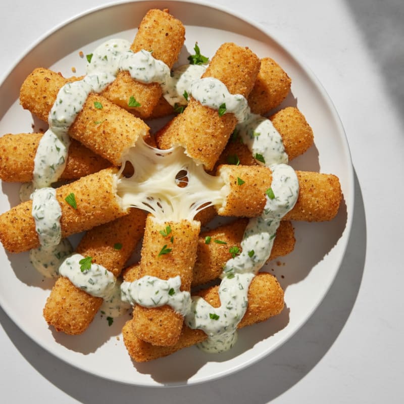 Garlic Herb Mozzarella Sticks