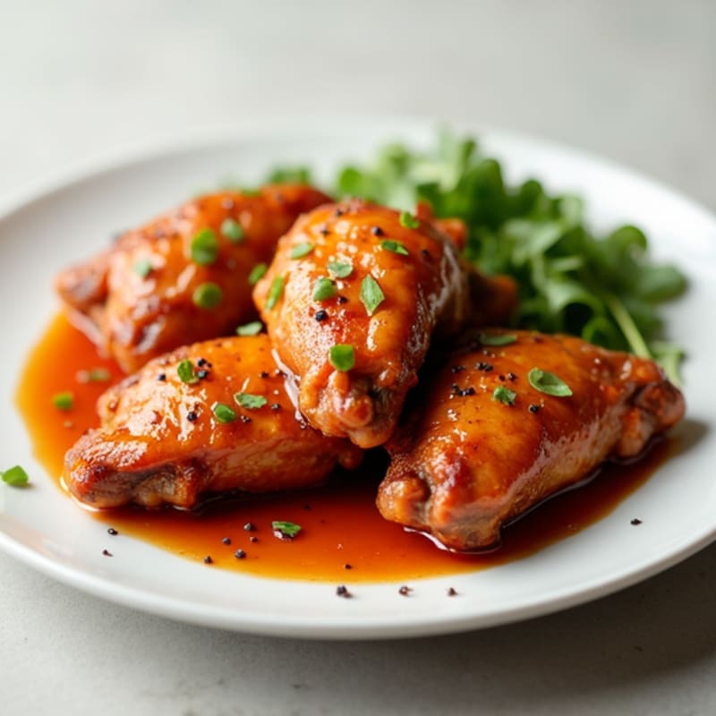 Crispy Honey Glazed Baked Chicken Wings