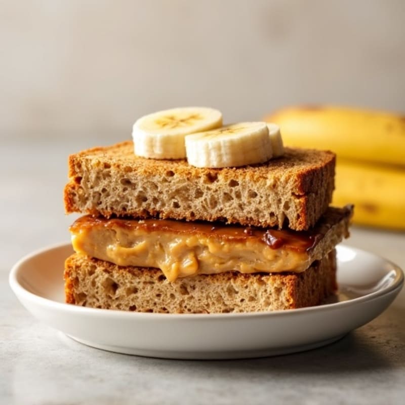 Protein-Packed Almond Butter Banana Sandwich