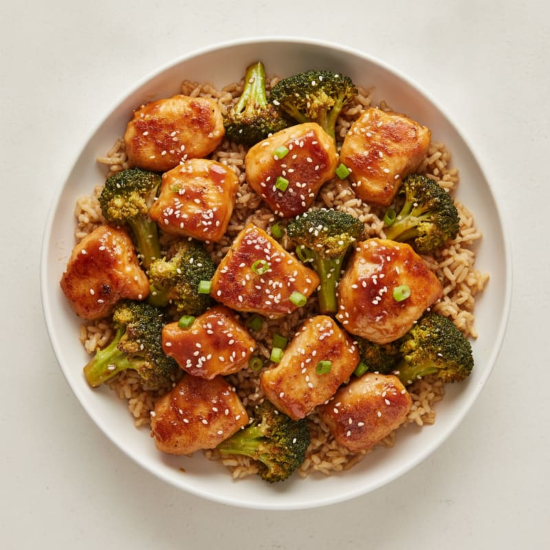 General Tso's Chicken with Broccoli