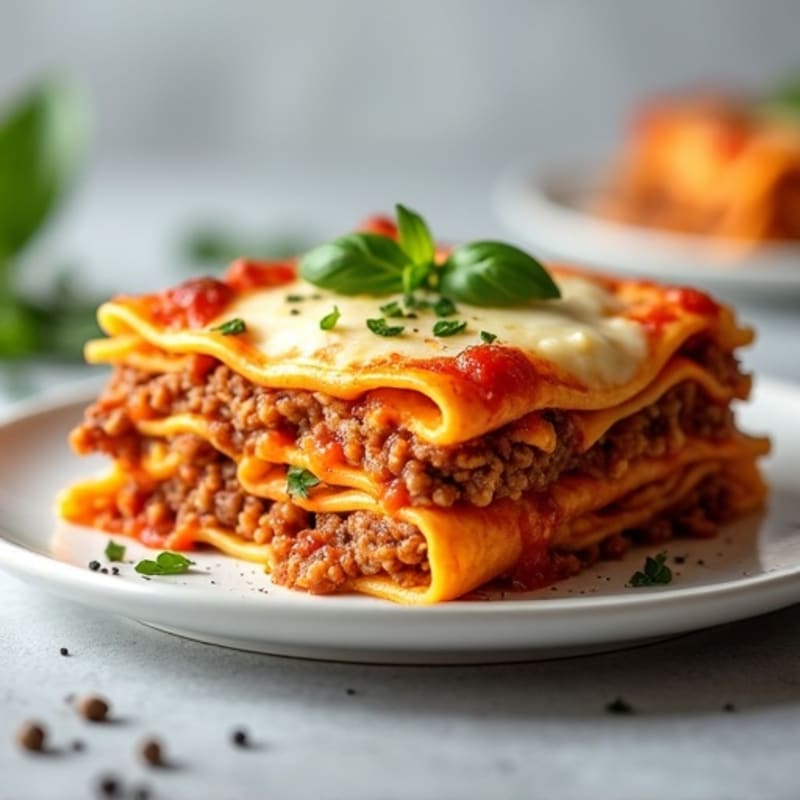 Hearty Lean Ground Beef and Ricotta Lasagna Bake