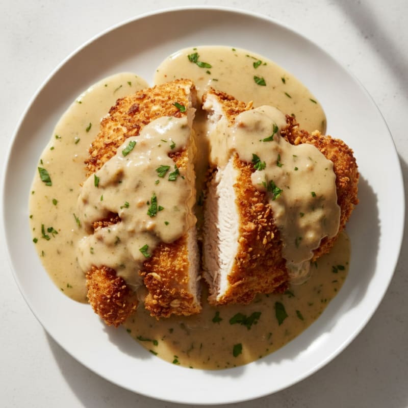 Buttermilk Fried Chicken with Creamy Gravy