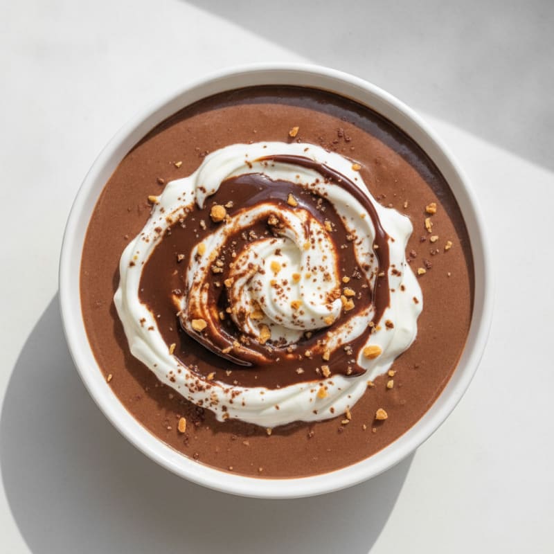 Silky Chocolate Protein Pudding with Greek Yogurt