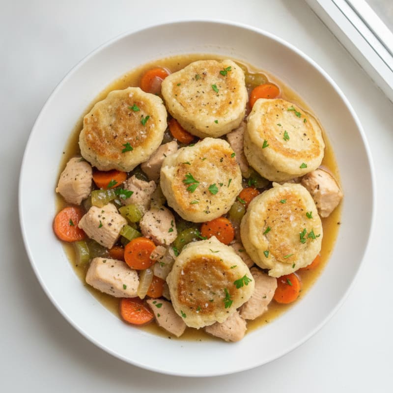 Homestyle Chicken and Herb Dumplings