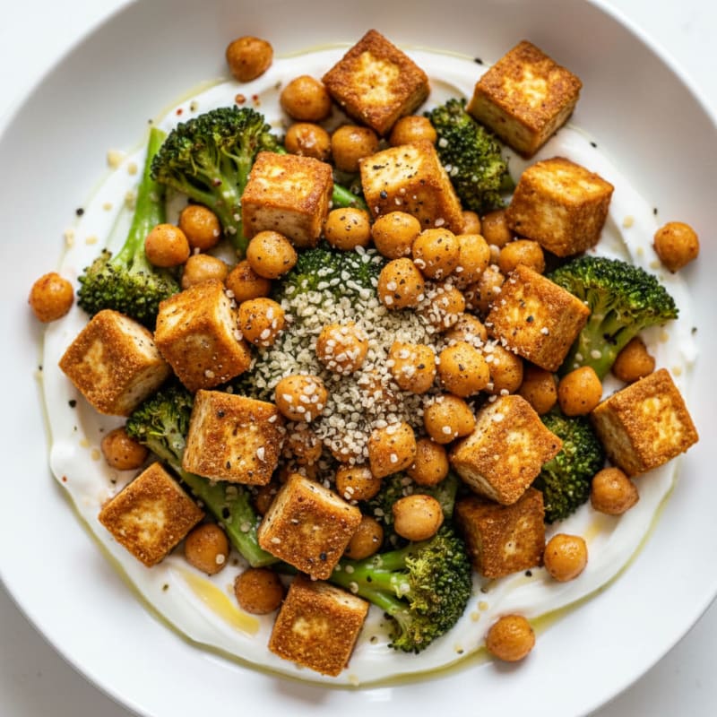 Roasted Vegetable and Chickpea Bowl