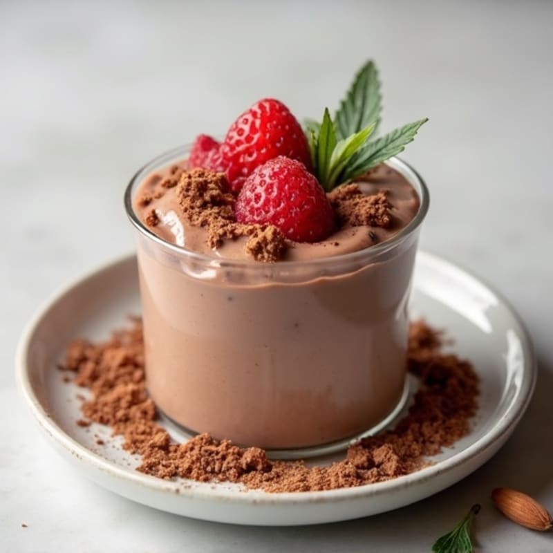 Silky Chocolate Protein Pudding with Greek Yogurt