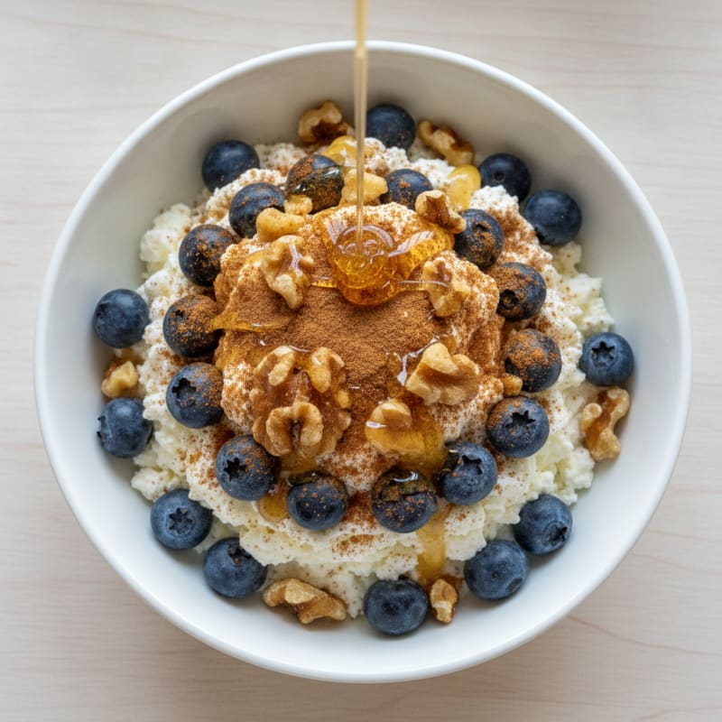 Protein Cottage Cheese Berry Parfait