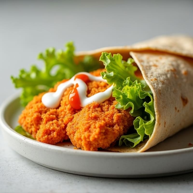 Crispy Buffalo Ranch Chicken Wrap