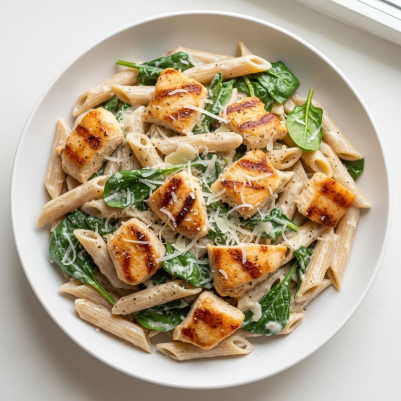 Creamy Garlic Chicken Alfredo Pasta