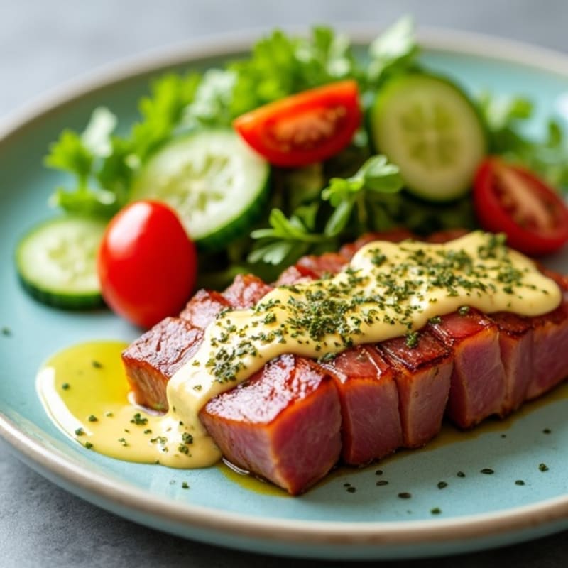 Seared Ahi Tuna with Creamy Wasabi Mayo