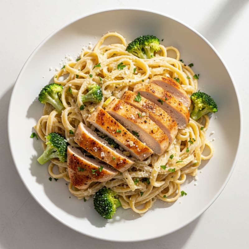 Chicken Alfredo with Fettuccine Pasta