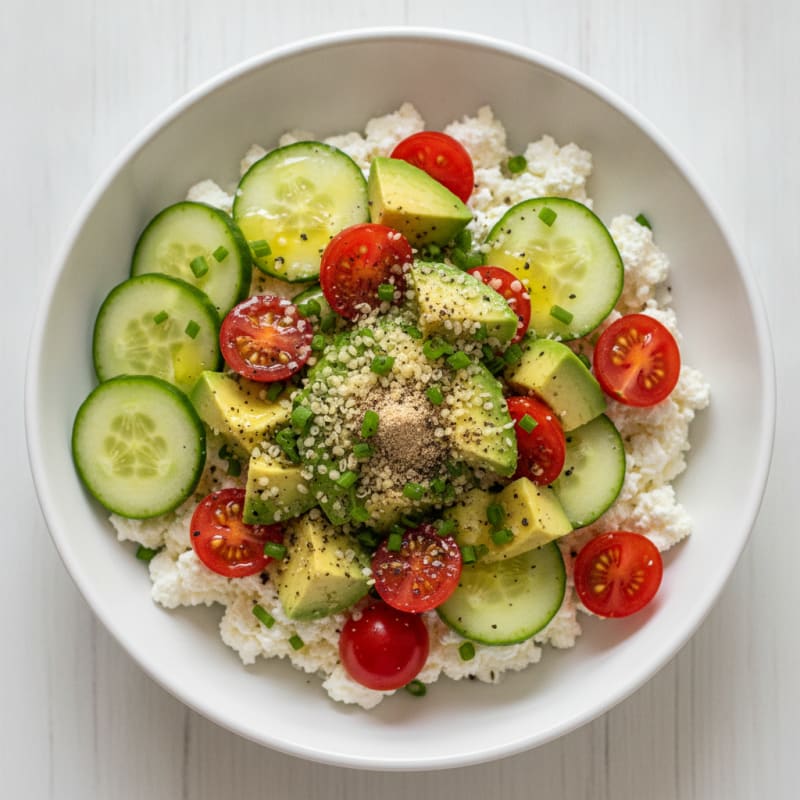 Savory Herb Cottage Cheese Bowl