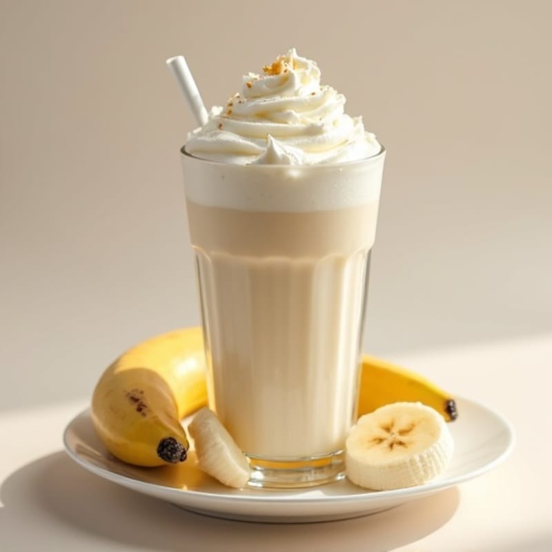 Lactose-Free Protein Milkshake with Egg White Foam