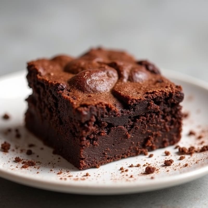 Fudgy Dark Chocolate Protein Brownie