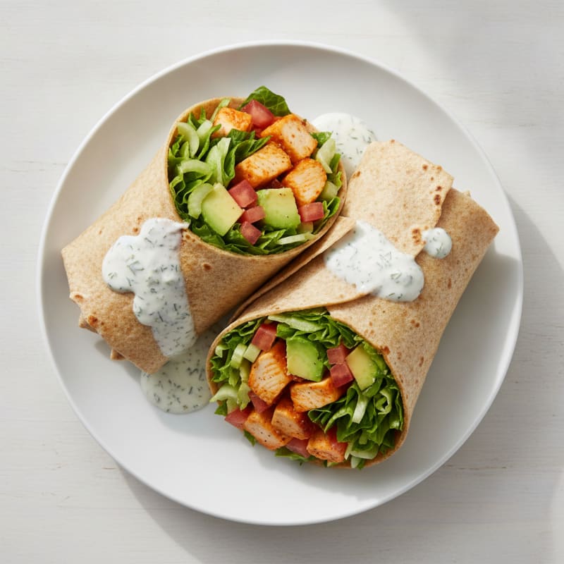 Buffalo Ranch Chicken Wraps