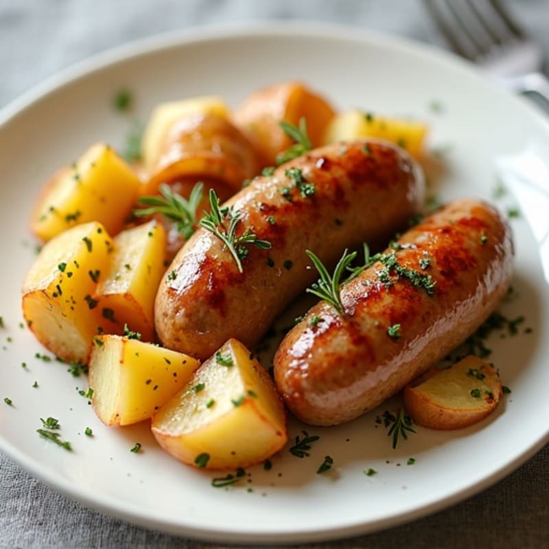 Herb-Roasted Sausage and Potato Casserole