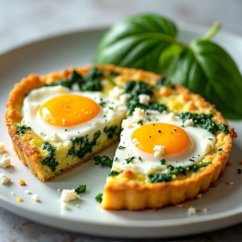 Fluffy Egg and Spinach Frittata