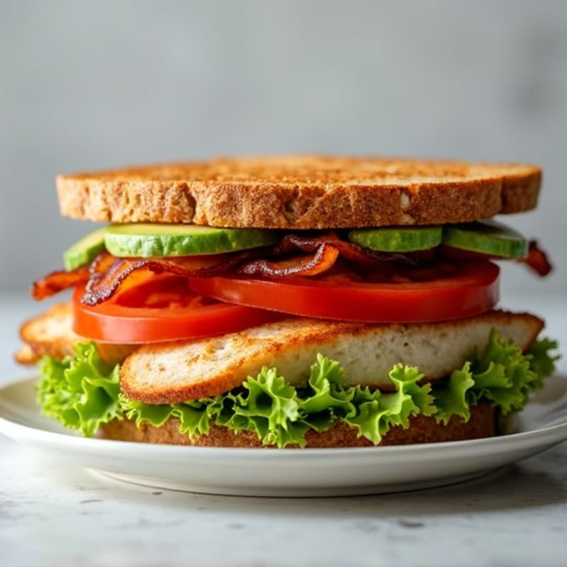 Healthy Avocado BLT Sandwich with Grilled Chicken