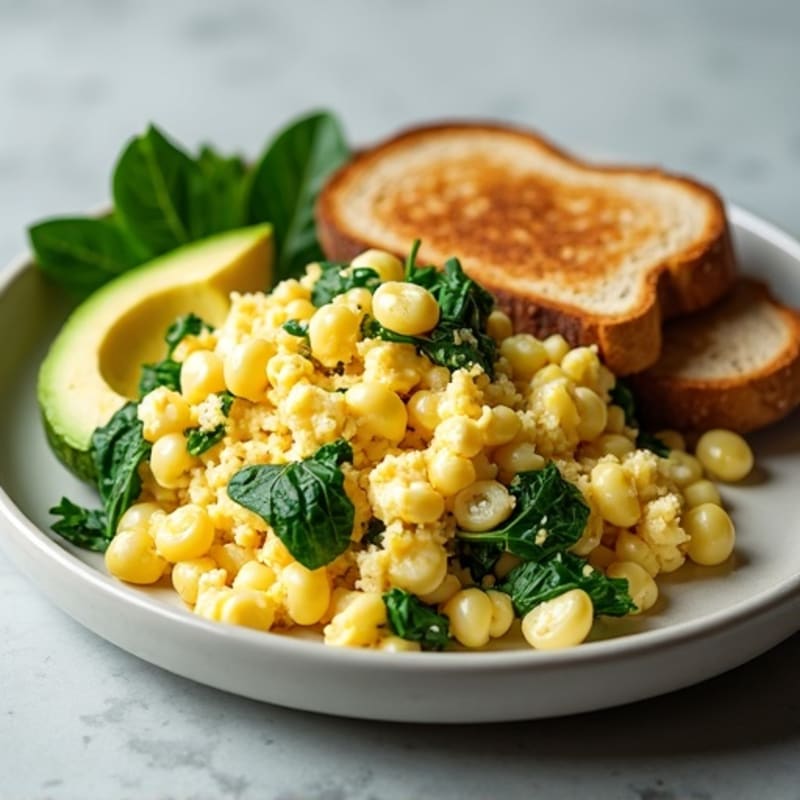 Egg White Scramble with Spinach and Lean Turkey