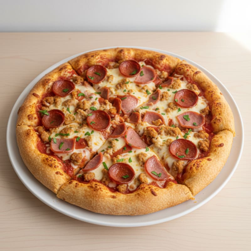 Meat Lovers Stuffed Crust Pizza