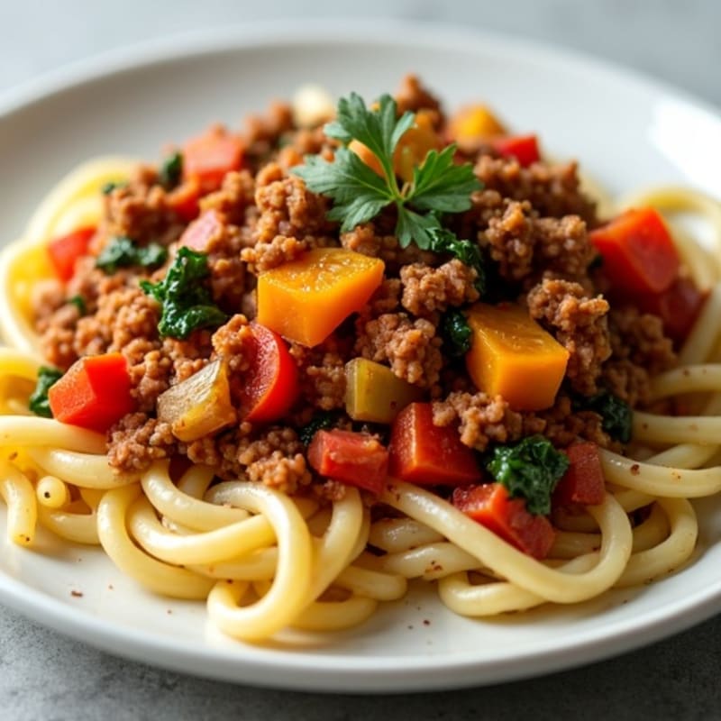 Hearty Lean Ground Beef and Vegetable Ragu