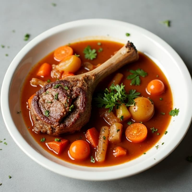 Slow-Cooked Rosemary Garlic Lamb Shank Stew