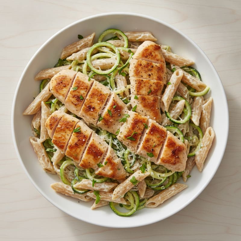 Garlic Parmesan Chicken Alfredo Pasta
