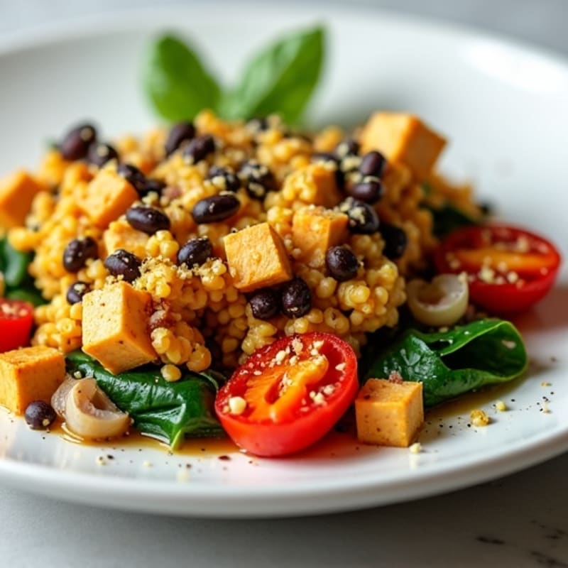 Savory Tofu Scramble with Roasted Vegetables