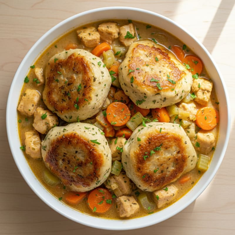 Hearty Chicken and Herb Dumpling Stew