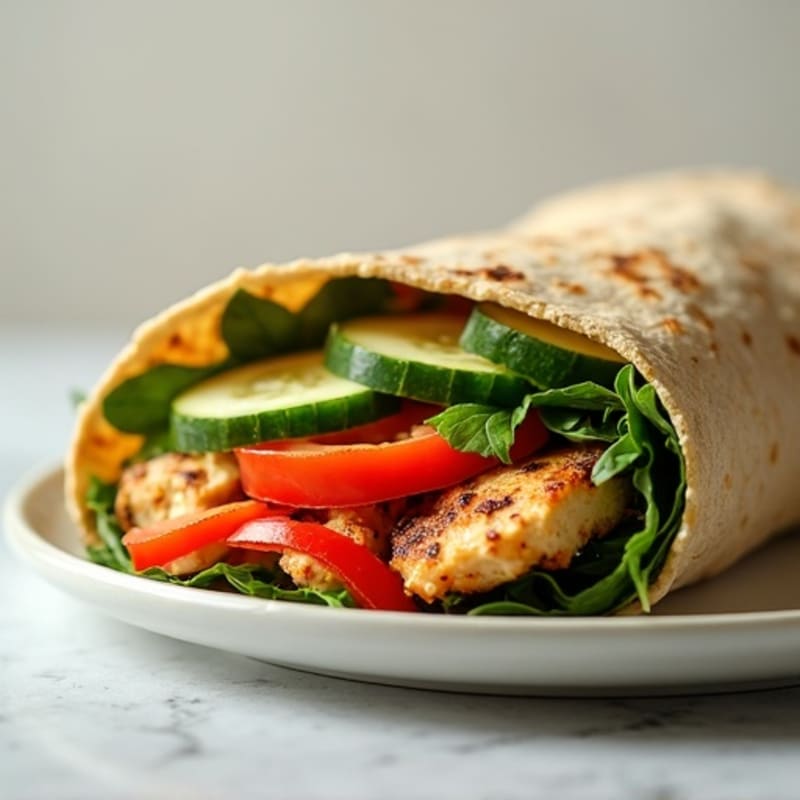 Loaded Fresh Veggie Wrap