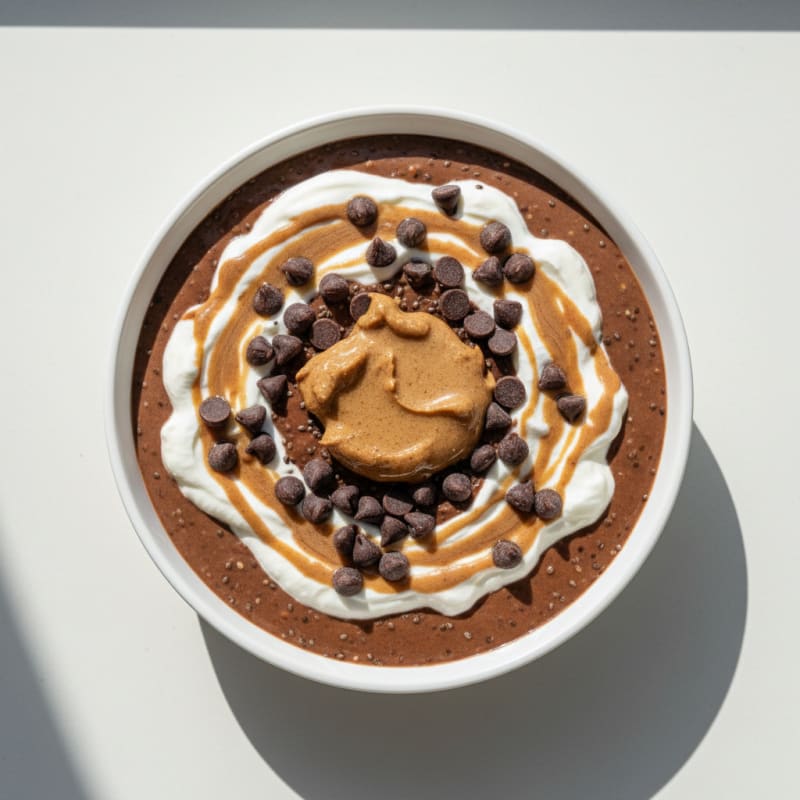 Silky Chocolate Protein Pudding with Greek Yogurt