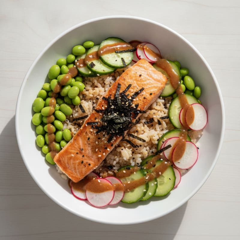 Salmon Sushi Rice Bowl