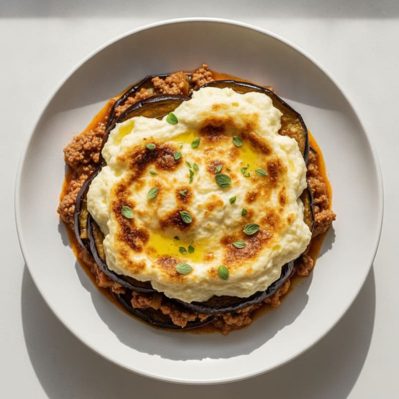 Classic Lamb Moussaka with Béchamel