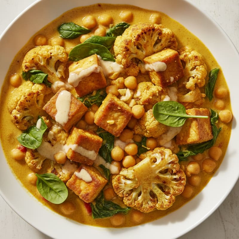 Roasted Vegetable and Chickpea Curry
