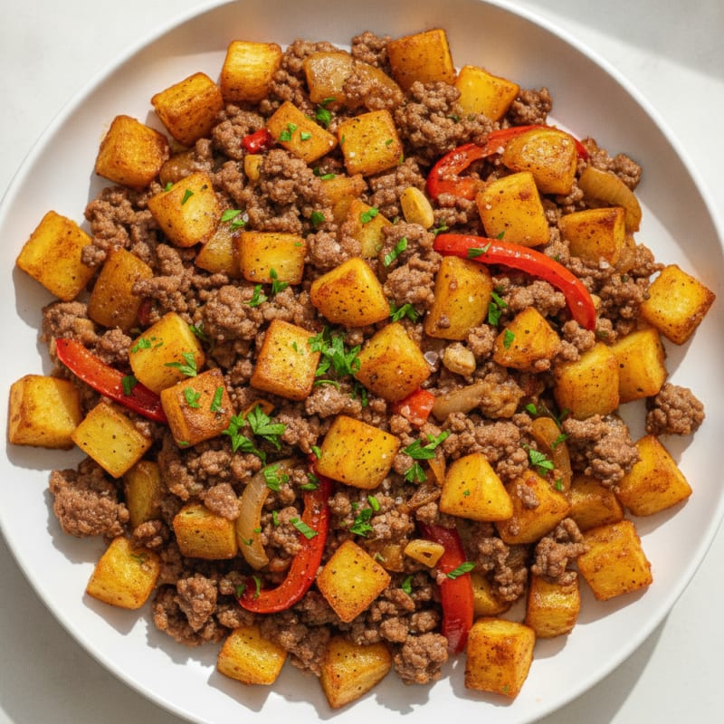 Hearty Beef and Potato Bake