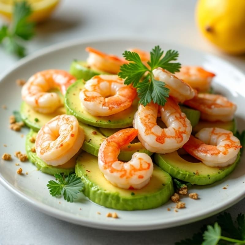 Fresh Citrus Marinated Shrimp with Creamy Avocado