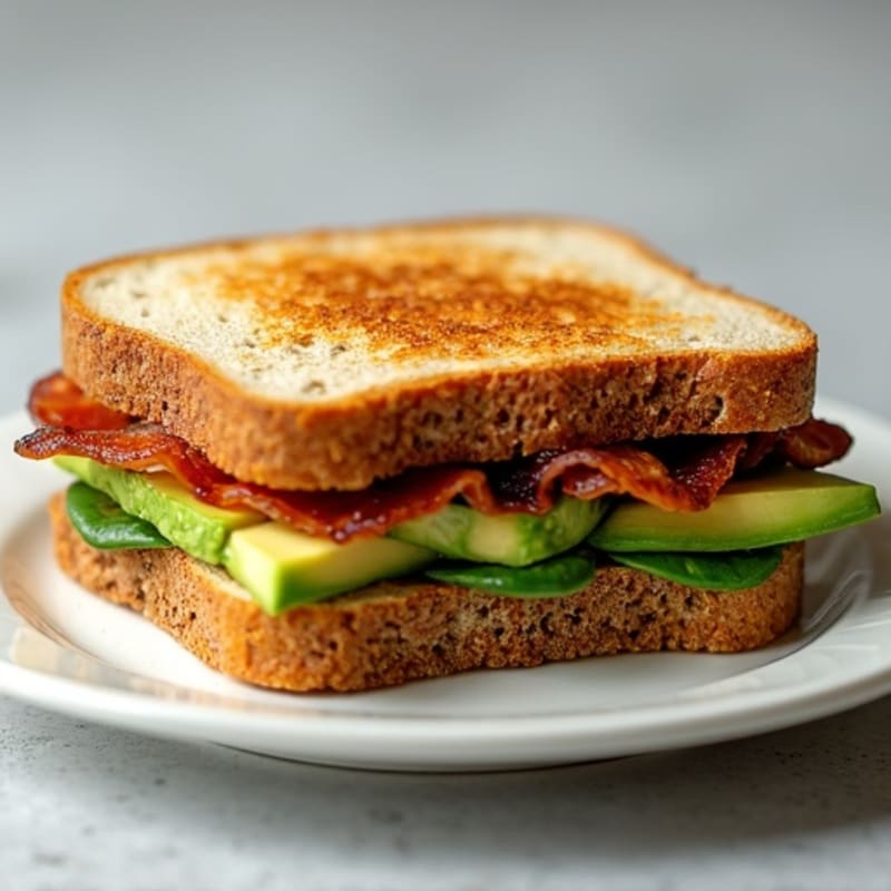 Crispy Turkey Bacon Avocado Whole Grain Sandwich