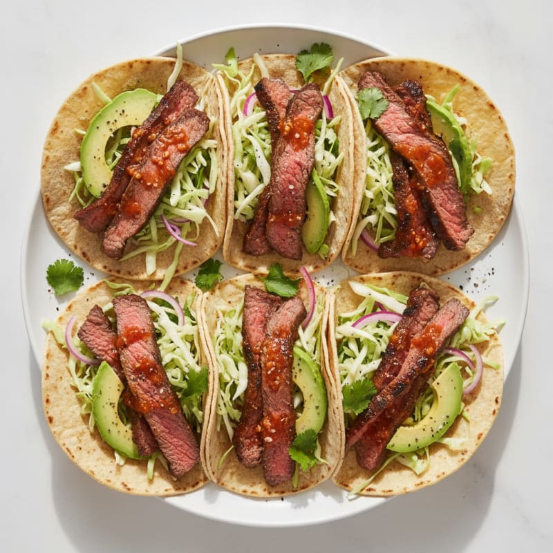 Chili-Lime Flank Steak Tacos