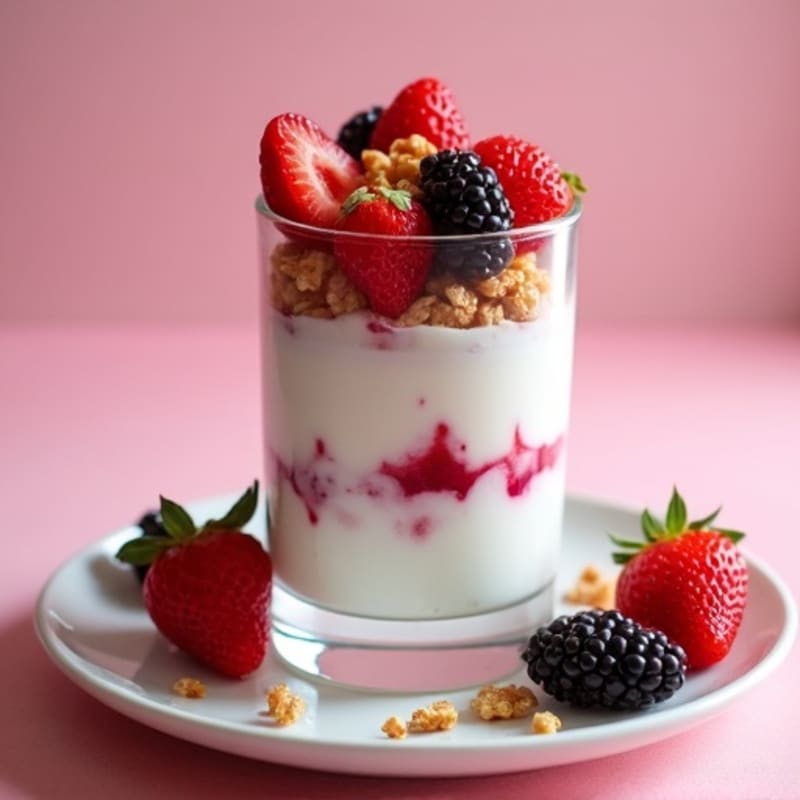 Creamy Greek Yogurt Protein Parfait with Mixed Berries