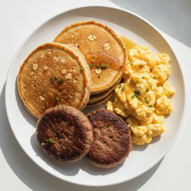Hearty Beef Sausage Breakfast Platter