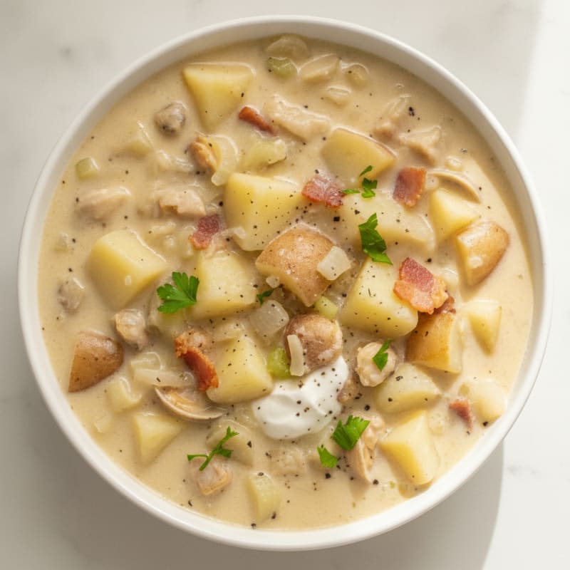 Hearty New England Clam Chowder