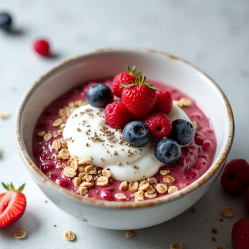 Protein-Packed Vanilla Berry Overnight Oats