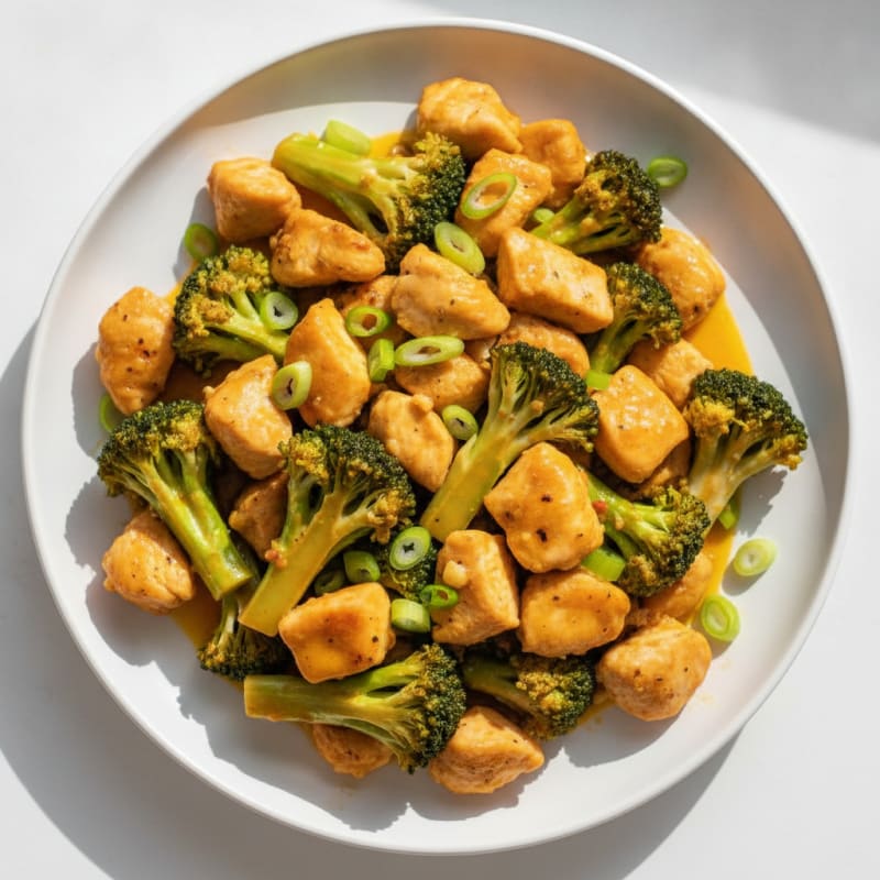 Orange Glazed Chicken and Broccoli Stir-Fry