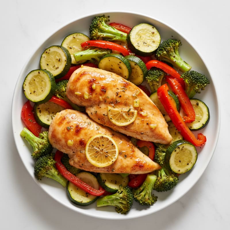 Sheet Pan Lemon Herb Chicken and Veggies