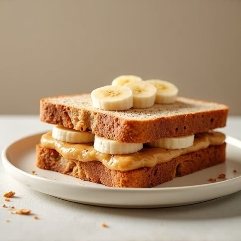 Protein-Packed Almond Butter Banana Sandwich