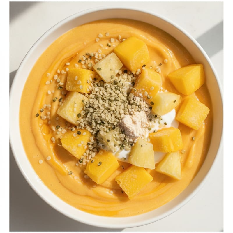 Tropical Fruit Hemp Seed Smoothie