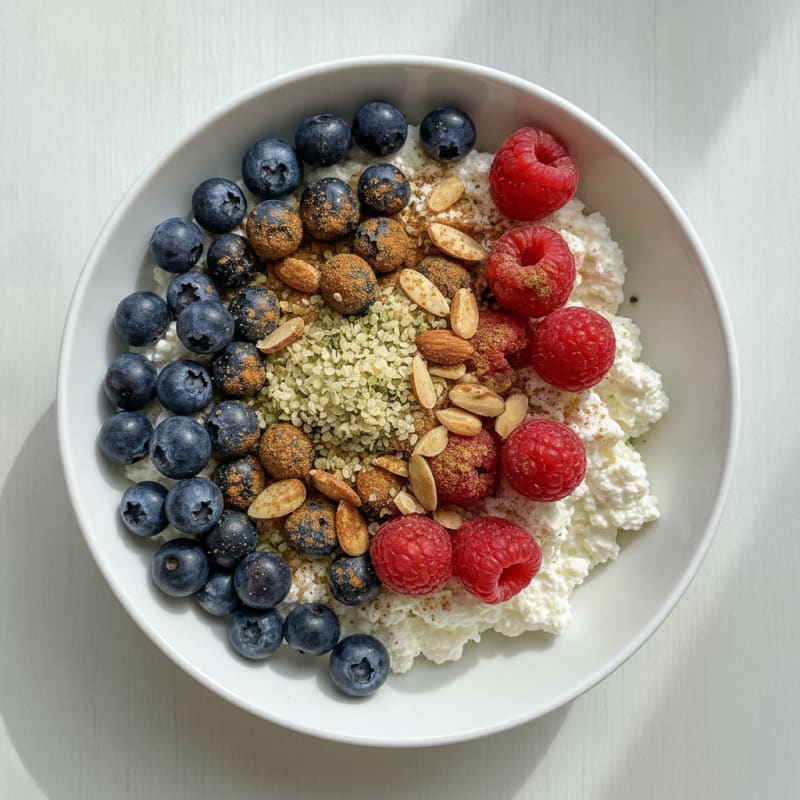 High-Protein Cottage Cheese with Mixed Berries