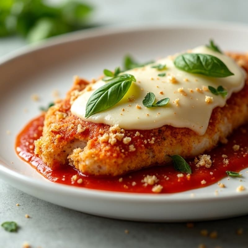 Crispy Baked Chicken Parmesan with Fresh Herbs