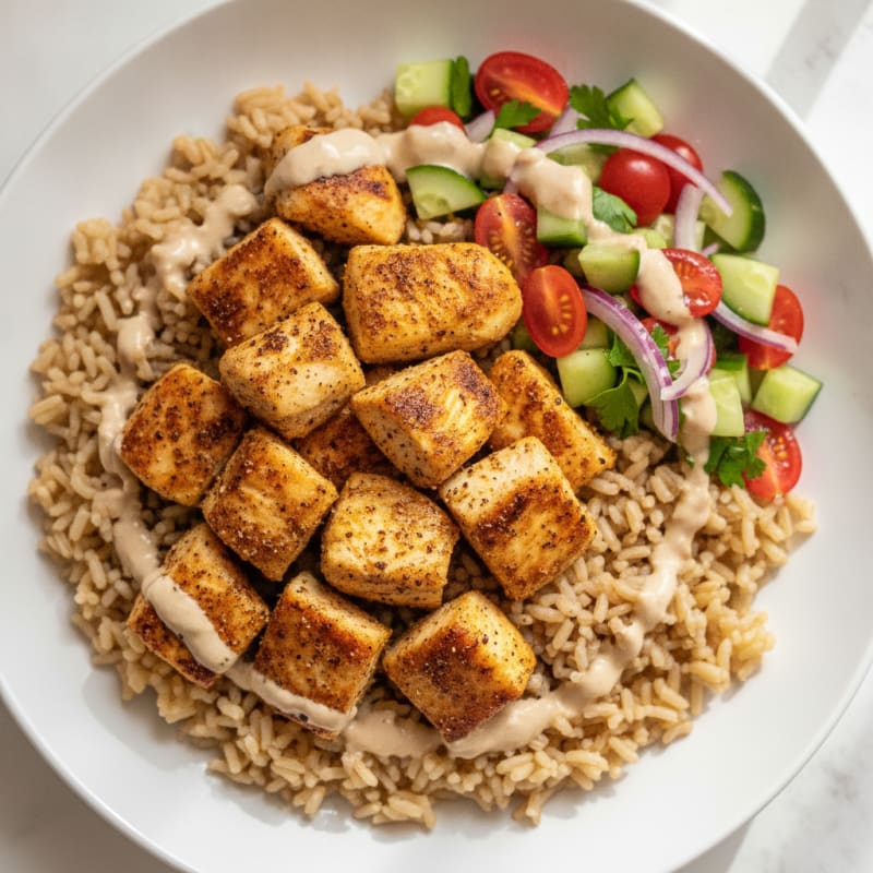 Chicken Shawarma Rice Bowl